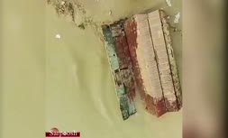 ویدئو/ تلاش ارتش برای برقراری پل های شناور در منطقه سیل زده جنوب اهواز