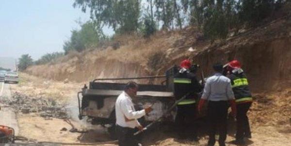آتش سوزی خودرو وانت در دشتستان آتش سوزی خودرو وانت در دشتستان,اخبار حوادث,خبرهای حوادث,حوادث