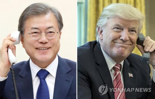 دونالد ترامپ و رئیس جمهور کره جنوبی,اخبار سیاسی,خبرهای سیاسی,اخبار بین الملل