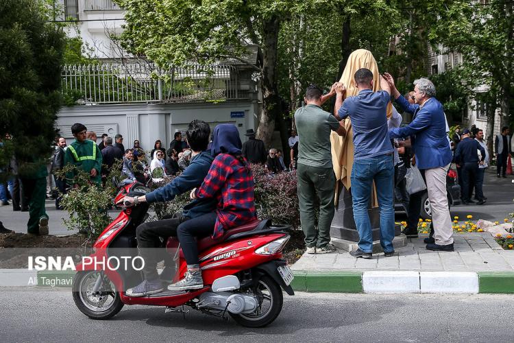 تصاویر سردیس جمشید مشایخی,عکس های آئین رونمایی از سردیس جمشید مشایخی,عکس های خیابان به اسم جمشید مشایخی