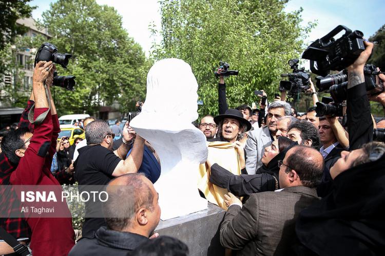 تصاویر سردیس جمشید مشایخی,عکس های آئین رونمایی از سردیس جمشید مشایخی,عکس های خیابان به اسم جمشید مشایخی