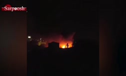 فیلم/ آتش‌سوزی گسترده در بازار بزرگ تبریز