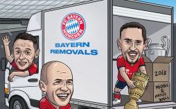 کاریکاتور قهرمانی تیم بایرن مونیخ در فینال آلمان,کاریکاتور,عکس کاریکاتور,کاریکاتور ورزشی