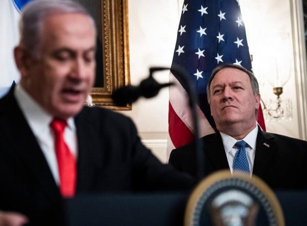 مایک پمپئو و بنیامین نتانیاهو,اخبار سیاسی,خبرهای سیاسی,اخبار بین الملل