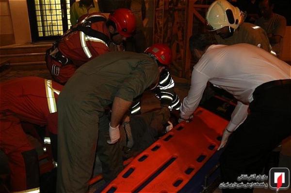 سقوط جرثقیل ساختمانی در ملاصدرای تهران,اخبار حوادث,خبرهای حوادث,حوادث امروز