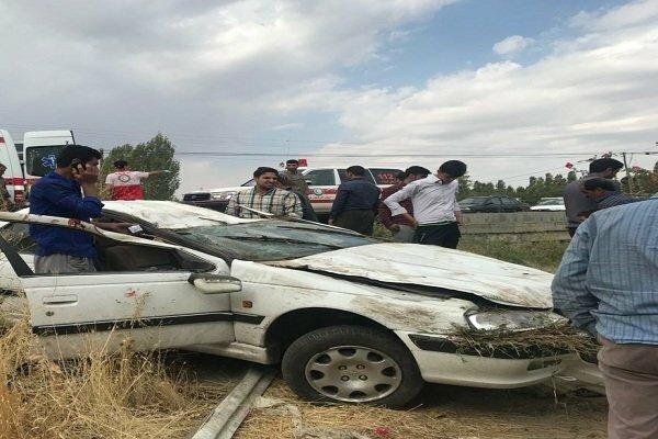 حادثه رانندگی در جاده کاشان,اخبار حوادث,خبرهای حوادث,حوادث