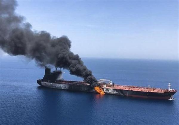 آتش سوزی نفتکش در دریای عمان,اخبار اقتصادی,خبرهای اقتصادی,نفت و انرژی