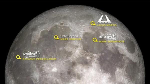 محل فرود فرودگرهای تجاری ناسا روی ماه,اخبار علمی,خبرهای علمی,نجوم و فضا