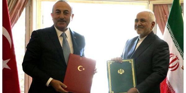 دیدار ظریف و وزیر امور خارجه ترکیه,اخبار سیاسی,خبرهای سیاسی,سیاست خارجی