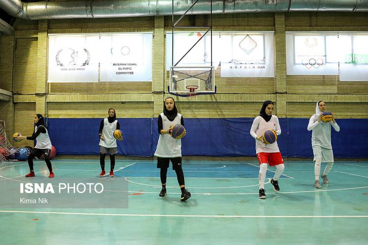 تصاویر تمرینات تیم ملی بسکتبال سه نفره بانوان, عکس های تمرینات آماده سازی بسکتبال سه نفره بانوان,تصاویر آماده سازی بازیکنان تیم بسکتبال سه نفره بانوان