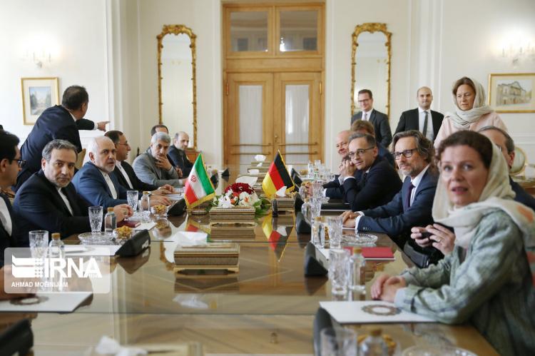 تصاویر دیدار هایکو ماس و محمدجواد ظریف,عکس های دیدار هایکو ماس و محمدجواد ظریف,تصاویر دیدار وزیران خارجه ایران و آلمان