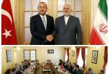 دیدار ظریف و وزیر امور خارجه ترکیه,اخبار سیاسی,خبرهای سیاسی,سیاست خارجی