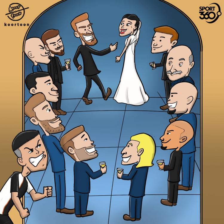 کاریکاتور غیبت رونالدو در مراسم ازدواج سرخیو راموس,کاریکاتور,عکس کاریکاتور,کاریکاتور ورزشی