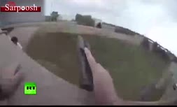 فیلم/ پریدن از پل ۹ متری برای فرار از دست پلیس