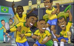 کاریکاتور پیروزی تیم ملی فوتبال برزیل,کاریکاتور,عکس کاریکاتور,کاریکاتور ورزشی