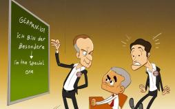 کاریکاتور در مورد یادگیری زبان آلمانی توسط مورینیو,کاریکاتور,عکس کاریکاتور,کاریکاتور ورزشی