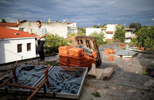 توفان در جزیره گردشگری یونان,اخبار حوادث,خبرهای حوادث,حوادث طبیعی