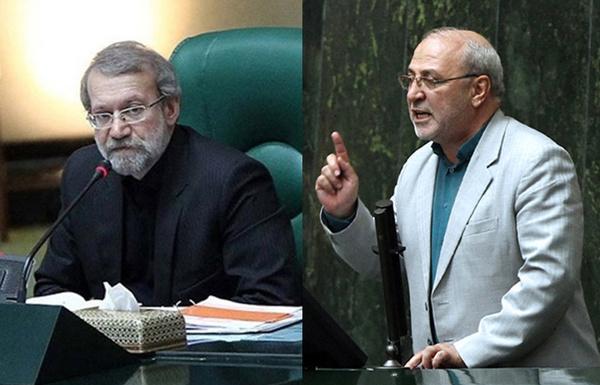 علی لاریجانی و حسینعلی حاجی دلیگانی علی لاریجانی و حسینعلی حاجی دلیگانی,اخبار سیاسی,خبرهای سیاسی,مجلس