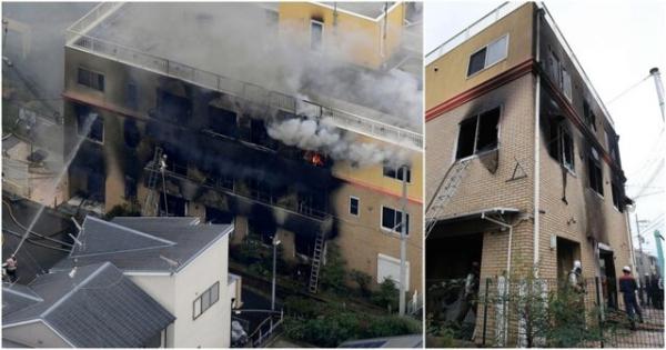 آتش سوزی در استودیوی فیلمسازی در ژاپن,اخبار حوادث,خبرهای حوادث,حوادث امروز
