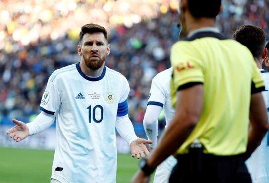 اخراج لیونل مسی در بازی با شیلی,اخبار فوتبال,خبرهای فوتبال,اخبار فوتبال جهان