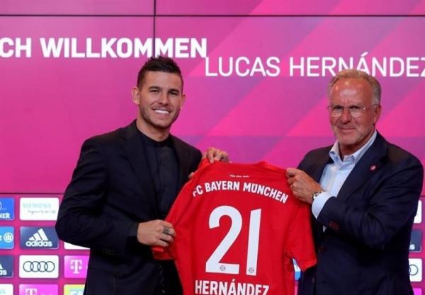 معارفه لوکاس هرناندس در بایرن مونیخ,اخبار فوتبال,خبرهای فوتبال,نقل و انتقالات فوتبال