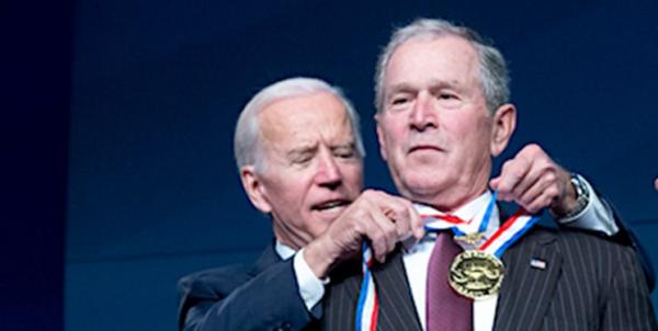 جرج بوش و جو بایدن,اخبار سیاسی,خبرهای سیاسی,اخبار بین الملل