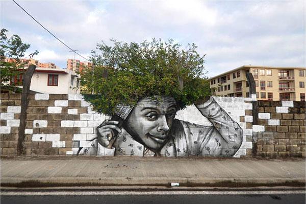 ترکیب نقاشی خیابانی با طبیعت,اخبار جالب,خبرهای جالب,خواندنی ها و دیدنی ها