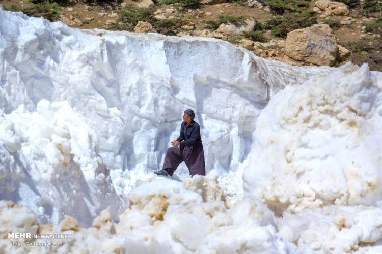 تصاویر برف در چهارمحال و بختیاری,عکس های برف در چهارمحال و بختیاری,تصاویر برف در فصل تاستان