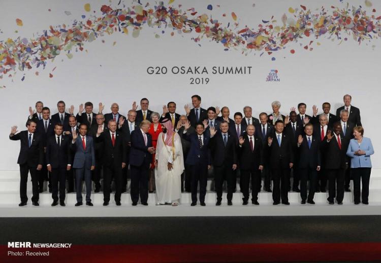 تصاویر نشست جی ۲۰ در اوزاکا ژاپن,عکس های نشست جی ۲۰ در اوزاکا ژاپن, تصاویر رییس اتحادیه اروپا