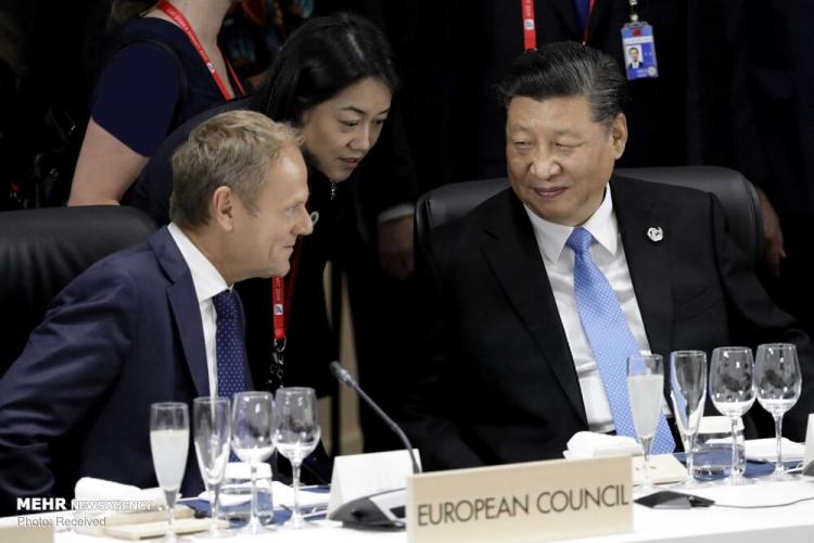 تصاویر نشست جی ۲۰ در اوزاکا ژاپن,عکس های نشست جی ۲۰ در اوزاکا ژاپن, تصاویر رییس اتحادیه اروپا