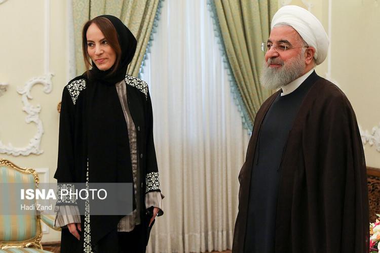 تصاویر دیدار حسن روحانی با گابریلا کوئواس بارون,عکس های رییس جمهور ایران,تصاویر رییس اتحادیه بین‌المجالس جهانی در ایران