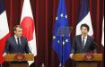 نخست وزیر ژاپن و ماکرون,اخبار سیاسی,خبرهای سیاسی,خاورمیانه
