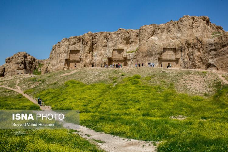 تصاویر مجموعه باستانی نقش رستم,عکس های اثر تاریخی روستای زنگی آباد فارس,عکس های مجموعه نقش رستم