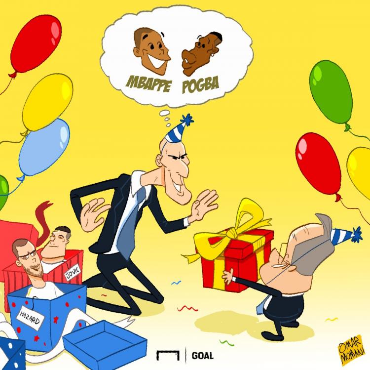 کاریکاتور حضور نیمار و ام‌باپه در رئال مادرید,کاریکاتور,عکس کاریکاتور,کاریکاتور ورزشی