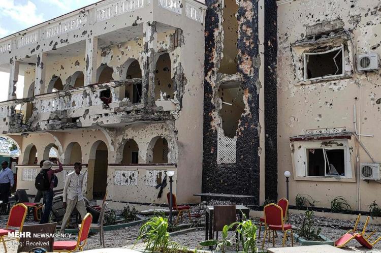 تصاویر حمله مرگبار به هتلی در سومالی‎,عکس های حمله مرگبار به هتلی در سومالی‎,تصاویر شهر کیسمایوی سومالی