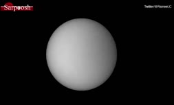 لحظه عبور ایستگاه بین‌المللی فضایی از مقابل خورشید/ 50 سالگی سفر انسان به ماه