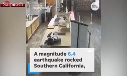 فیلم/ زلزله ٦.٤ ريشترى در جنوب كاليفرنيا