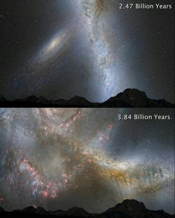 برخورد کهکشان راه شیری و آندرومدا,اخبار علمی,خبرهای علمی,نجوم و فضا