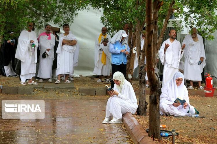 تصاویر مراسم دعای عرفه در شرق مکه,عکس های مراسم دعا عرقه,تصاویری از دعای عرفه,تصاویر بارش باران در صحرای عرفات