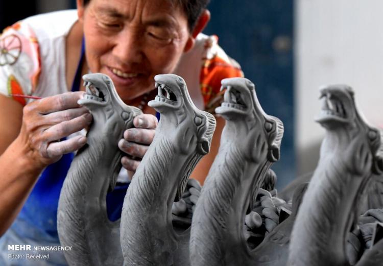 تصاویر هنر مجسمه‌سازی سفالی در چین‎,عکس های هنر مجسمه‌سازی سفالی در چین‎,تصاویر مجسمه‌سازی سفالی