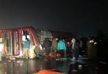 بیش از ۴۶ کشته و زخمی در واژگونی اتوبوس دو طبقه شیلیایی واژگونی اتوبوس شیلیایی,اخبار حوادث,خبرهای حوادث,حوادث