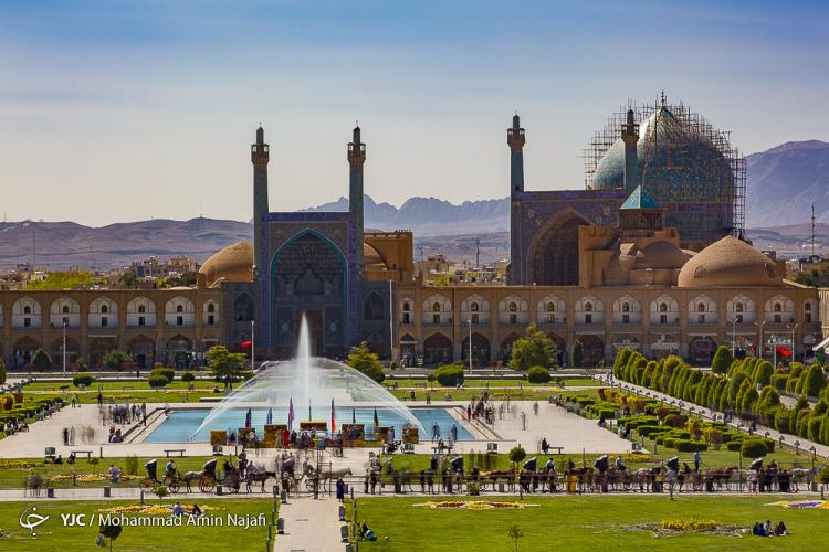 تصاویر میدان نقش جهان,عکس های میدان مرکزی اصفهان,عکس های تخریب حریم نقش‌جهان