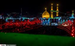 تصاویر حرم امام حسین,عکس های تعویض پرچم حرم امام حسین در کربلا,تصاویر حرم امام حسین در ایام محرم