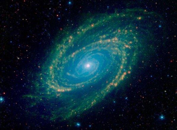 کهکشانی غرق در نور ماوراء‌بنفش,اخبار علمی,خبرهای علمی,نجوم و فضا