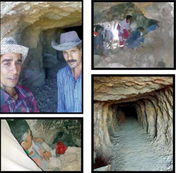 نجات یافتگان حادثه ریزش معدن در حوالی یزد,کار و کارگر,اخبار کار و کارگر,حوادث کار 