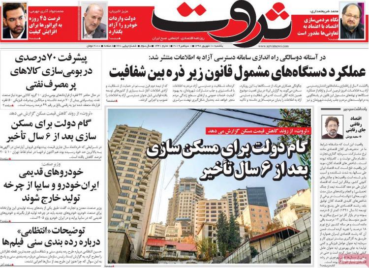 تیتر روزنامه های اقتصادی یکشنبه دهم شهریور ۱۳۹۸,روزنامه,روزنامه های امروز,روزنامه های اقتصادی