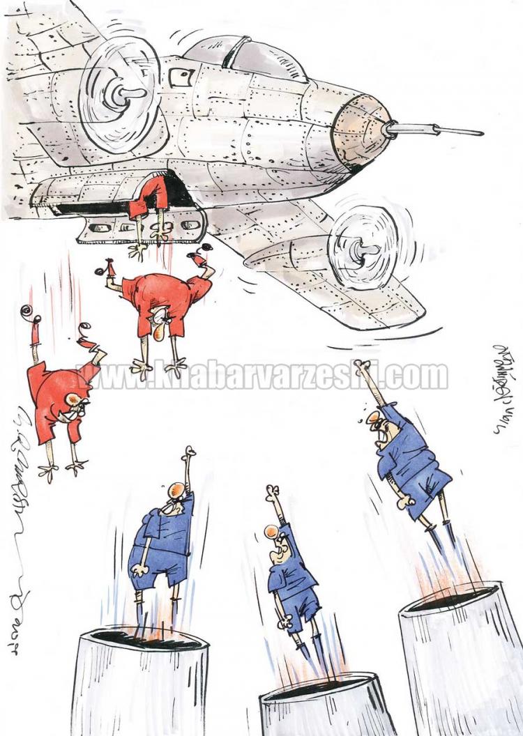 کاریکاتور دیدار استقلال و پرسپولیس,کاریکاتور,عکس کاریکاتور,کاریکاتور ورزشی