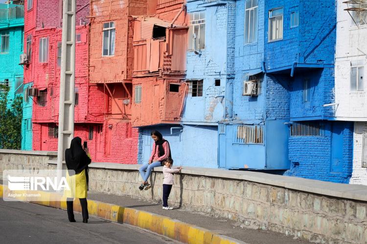 تصاویر خانه های رنگی خیابان نواب قزوین,عکس های خانه های رنگی خیابان نواب قزوین,تصاویر خانه های رنگی