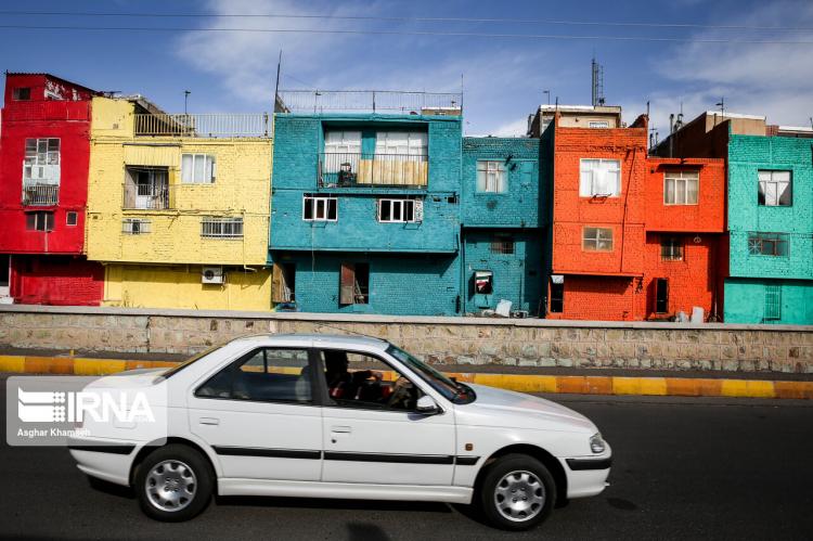 تصاویر خانه های رنگی خیابان نواب قزوین,عکس های خانه های رنگی خیابان نواب قزوین,تصاویر خانه های رنگی