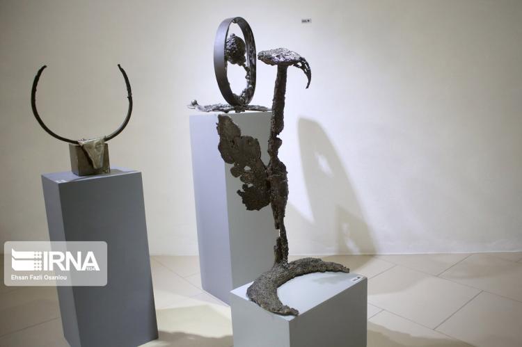تصاویر نمایشگاه مجسمه های فلزی بازیافتی,عکس های نمایشگاه مجسمه های فلزی بازیافتی در قائمشهر,عکس های نمایشگاه های هنری